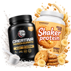 Shaker Protein 2kg + Creatina 100% Monohidratada Strongest
